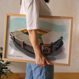 Molineux Stadium Art Print, Wolverhampton Wanderers Football Gift - thumbnail 3