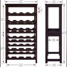 Bamboo Wine Rack 24-Bottle 6-Tier Freestanding Display - thumbnail 4