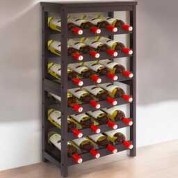 Bamboo Wine Rack 24-Bottle 6-Tier Freestanding Display - thumbnail 2