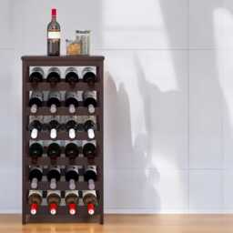 Bamboo Wine Rack 24-Bottle 6-Tier Freestanding Display - thumbnail 3