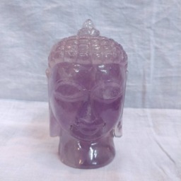 Amethyst Buddha, Gemstone Buddha, Gautam Lord Buddha Bust, Meditating Shakyamuni Spiritual Gifts, Carvings - thumbnail 4
