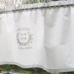 Curtain Net Curtain Shabby Chic Grains Printed 140 X 40 cm French Country House Style - thumbnail 2