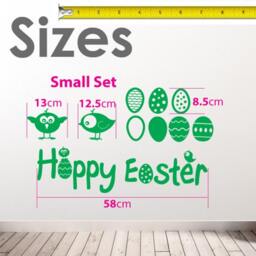 Easter Eggs Wall Stickers Kids Nursery Play Room Home Art Decoration Children Decals Removable Handmade School Bedrooms Bright Vc-A147 - thumbnail 3