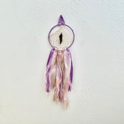 Boho Dreamcatcher - Pastel Purple Nursery Wall Hanging Handmade Decor - thumbnail 2