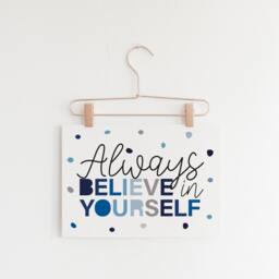 Boys Nursery Print, Wall Art, Bedroom Decor, Motivational Prints, Affirmation Believe in Yourself, Playroom Prints - thumbnail 2