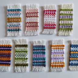 Mini Small Woven Wall Hanging - Weave Weaving Tapestry Ornaments Gallery Wall Landscape Decor- Hanging - thumbnail 4