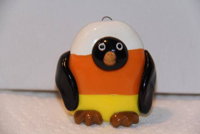 Candy Corn Penguin, 100% Handmade - image 1
