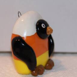 Candy Corn Penguin, 100% Handmade - thumbnail 2