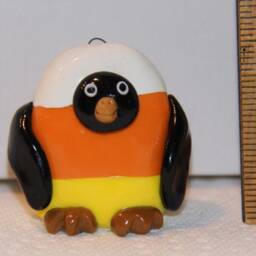 Candy Corn Penguin, 100% Handmade - thumbnail 4