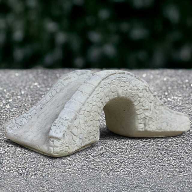 Concrete Bridge Statue Stone Garden Sculpture Cement Decor Outdoor Japanese Ornament Bridge Lover Gift Handmade Art - image 1