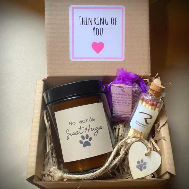 Pet Sympathy Candle Gift, Essential Oil Candle, No Words Just Hugs, Hugs Thinking Of You - image 1