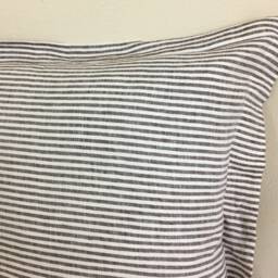 Euro Sham Covers With Flange, 100% Linen, Accented Pillow Covers, Square All Sizes, 41+ Linen Fabric Choices - thumbnail 4