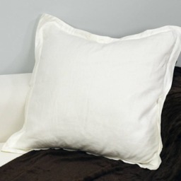 Euro Sham Covers With Flange, 100% Linen, Accented Pillow Covers, Square All Sizes, 41+ Linen Fabric Choices - thumbnail 3