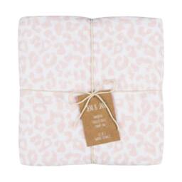 Jeni & Jane Muslin Cotton Leopard Baby Swaddle Blankets Set Of 2