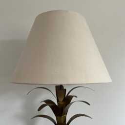 Cream Velvet Empire Lampshade, Coolie Ceiling Light Shade - thumbnail 2