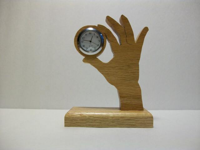 Novelty Desk Clock, Hand Holding A Clock - image 1