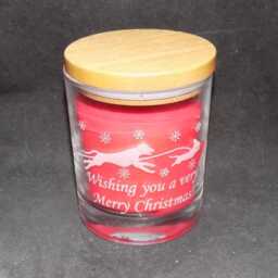 Engraved Scented Christmas Dogs Candle Jar. Lovely Gift For Dog Walkers, Sitters Or Groomers. Use As A Drinking Glass After Use - thumbnail 2