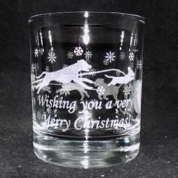 Engraved Scented Christmas Dogs Candle Jar. Lovely Gift For Dog Walkers, Sitters Or Groomers. Use As A Drinking Glass After Use - thumbnail 4