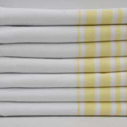 "Turkish Towel, Yellow Striped Towel, Turkish Bath Towel, Handmade Towel, 40""x68" - thumbnail 3