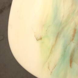 Resin Colored Coffee Table in Brown, Green, Art With Wooden Legs - thumbnail 4