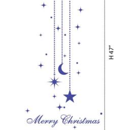 Christmas Decal Holiday Wall Decals For Walls Star Moon Stickers Stick On Wall Art Decalisland - thumbnail 3