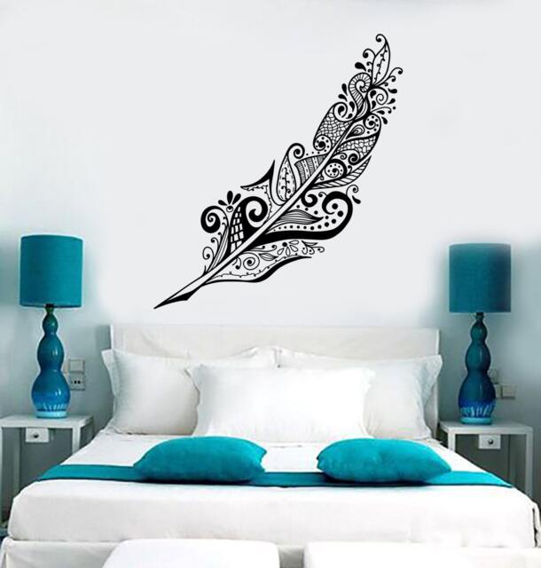 Wall Vinyl Decal Feather Dream Dreamcatcher Romantic Amazing Bedroom Decor 1368Dz - image 1