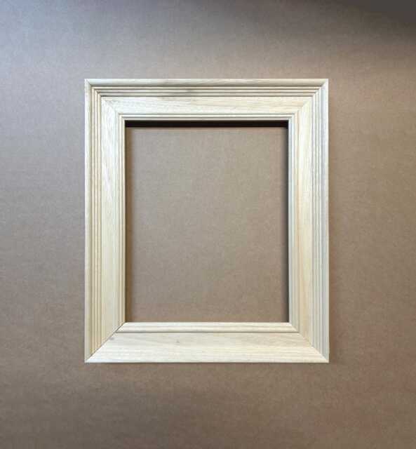You Choose The Size // Unfinished Stepped Edge Picture Frame Made To Order Diy - image 1