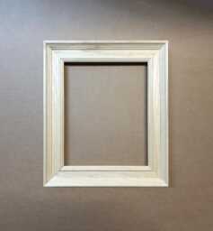 You Choose The Size // Unfinished Stepped Edge Picture Frame Made To Order Diy - thumbnail 1