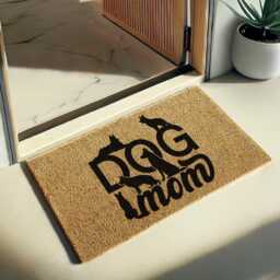 Dog Mom Welcome Mat - Doormat For Lovers, Cute Pet Owner Gift, Cozy Entry Rug, Home Decor, Housewarming Gift Coir - thumbnail 3