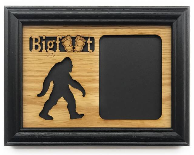 Bigfoot Picture Frame With Cutout - 5X7 Holds 3X4 Gift For Fan, Xing, Sighting - image 1