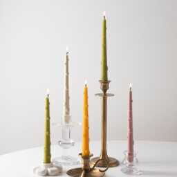 Hearts Taper Candle, Love Pillar Twisted Dinner Decorative Candle, Home Decor, Decoration, Wedding Table Candle - thumbnail 3