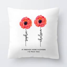 Personalised Sunflower Friend Cushion, If Friends Were Flowers I'd Pick You, Birthday & Thank You Gift - thumbnail 4