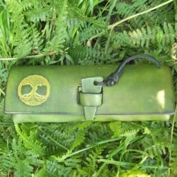 "Leather Pencil Case , Celtic Design Tree Of Life - Colour " - thumbnail 2