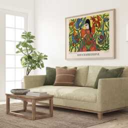 Baya Mahieddine Art Print Algerian Artist, Colourful Wall Decor - thumbnail 2