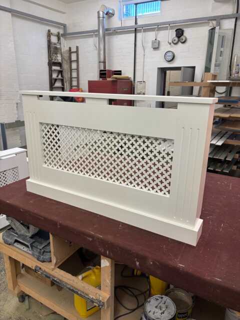Custom Radiator Cover, Cross Panel, Fluted Trim, Bespoke Cabinet, Made To Measure - image 1