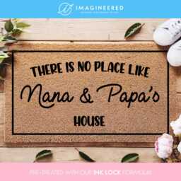 Charming Front Doormat For Grandparents - Welcome Home Style Personalized Gift Grandparents There's No Place Like Nana & Papa's - thumbnail 1