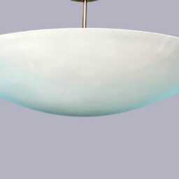 6 Light Ceiling Flush Mount Fixture Pendant Mid Century Modern Dome Brass Chandelier - thumbnail 3