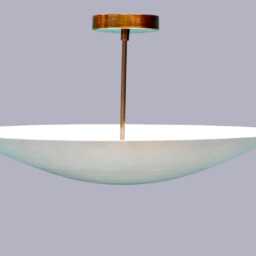 6 Light Ceiling Flush Mount Fixture Pendant Mid Century Modern Dome Brass Chandelier - thumbnail 2