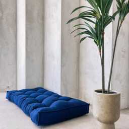 Custom Corduroy Bench Cushion, French Floor Sofa, Reading Nook - thumbnail 2