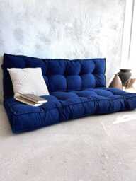 Custom Corduroy Bench Cushion, French Floor Sofa, Reading Nook
