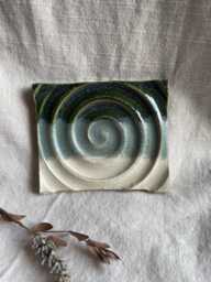 Mountains Soap Dish, Rectangular Bathroom Tray, Handmade Kitchen Pottery, Household Holder, Thrown Textured Dishes - thumbnail 1