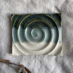 Mountains Soap Dish, Rectangular Bathroom Tray, Handmade Kitchen Pottery, Household Holder, Thrown Textured Dishes - thumbnail 3