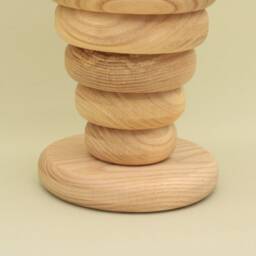 Handmade Wooden Stacking Rings Montessori Baby Toy - thumbnail 4
