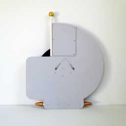Abstract Geometric Wood Sculpture Modern Cubist Wall Art - thumbnail 4