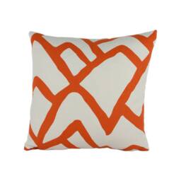 Schumacher - Zimba Orange Stylish Graphic Avant Garde Designer Cushion Cover Handmade Throw Pillow Luxury Home Decor - thumbnail 2