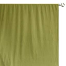 Light Olive Green Velvet Curtain Panels, Window Treatment - Rod Pocket, Grommet, Box Pleat, Three Pinch Tab Top & Plain Ring Top - thumbnail 3