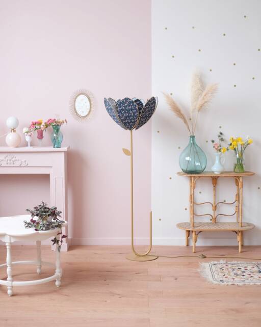 Floor Lamp & Lampshade Double Flower - Night Light - image 1