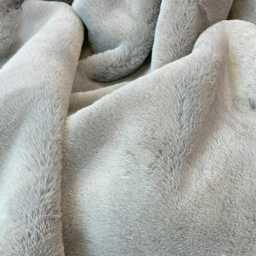 Richmond Taupe Faux Fur Throw, Luxury Fluffy Blanket With Grey Suede Lining - thumbnail 3