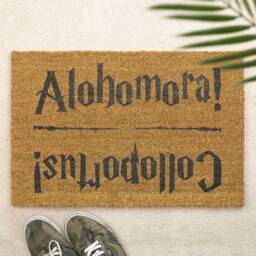 Wizard Door Mat Alohomora Colloportus Spell Magic Witchcraft Brush Doormat Front Back Couple's Gift Friends - thumbnail 1