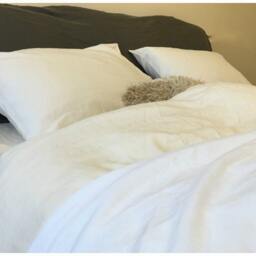 Cream Linen Duvet Cover, Bedding, Natural Linen, Queen, King, California Twin Or Custom Size - thumbnail 4